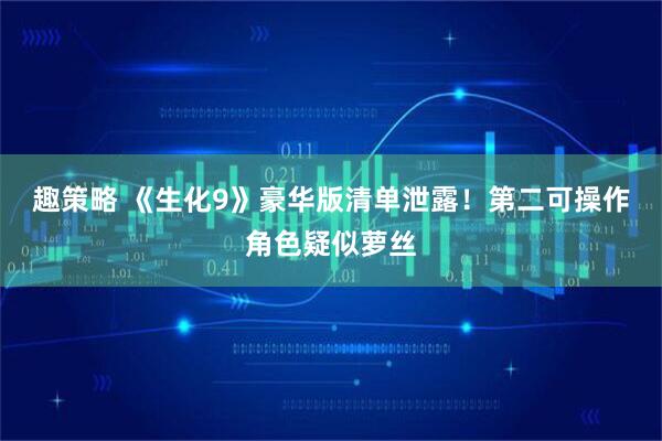 趣策略 《生化9》豪华版清单泄露!第二可操作角色疑似萝丝
